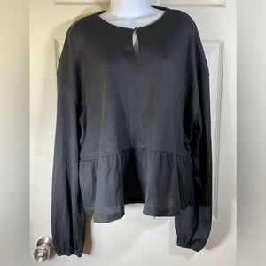 Grace Karin Black Long Sleeve‎ Blouse